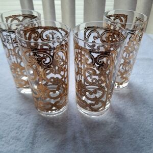 George Briard Spanish Scroll Glasses Set of Four